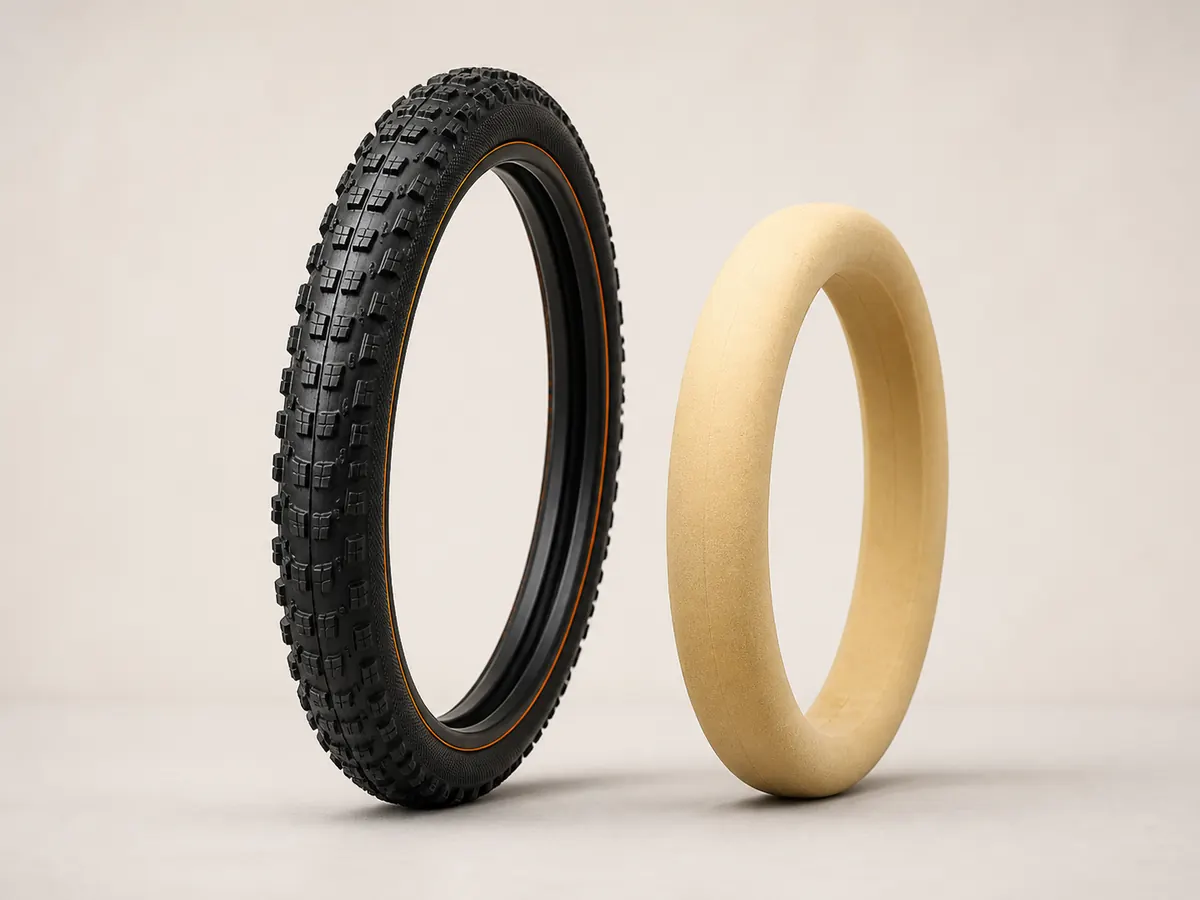 Bicycle tire and puncture-resistant mousse insert